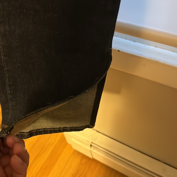 Anthropologie Pilcro Dark Wash Flare Denim Jeans with Slits - Picture 4 of 8